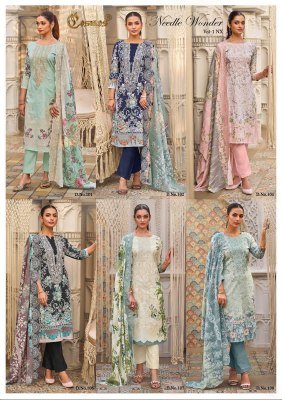 Cosmos Fashion Needle Wonder Vol 1 NX Lawn Cotton Embroidered Dress Material dress material catalogs