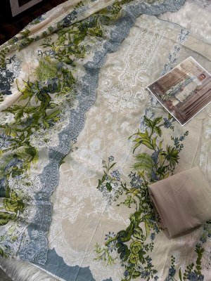 Cosmos Fashion Needle Wonder Vol 1 NX Lawn Cotton Embroidered Dress Material dress material catalogs