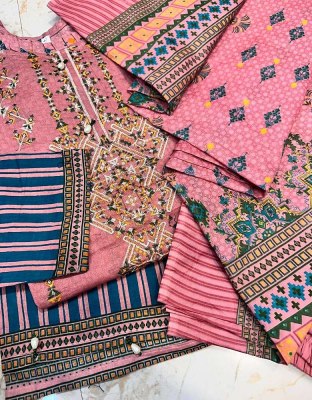 Cosmos Fashion Noor Embroidered Vol 2 Pure Lawn Cotton Readymade Pakistani Suits catalogue wholesale rate  readymade suit catalogs
