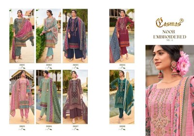 Cosmos Fashion Noor Embroidered Vol 2 Pure Lawn Cotton Readymade Pakistani Suits catalogue wholesale rate  readymade suit catalogs