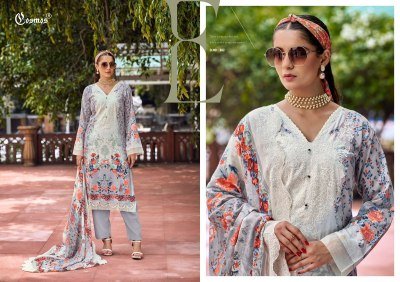 Cosmos Needle Wonder Vol 3 Lawn Cotton Embroidered Suit with Pure Mal Mal Cut Work Dupatta Unstitched Collection Wholesale readymade suit catalogs