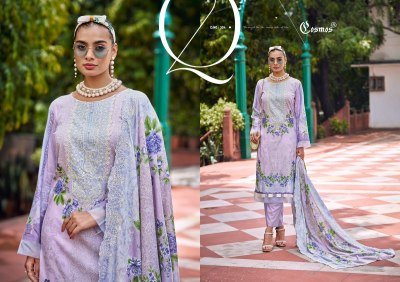 Cosmos Needle Wonder Vol 3 Lawn Cotton Embroidered Suit with Pure Mal Mal Cut Work Dupatta Unstitched Collection Wholesale readymade suit catalogs