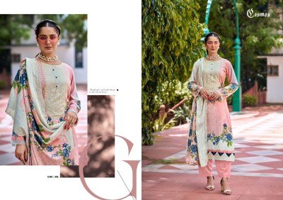 Cosmos Needle Wonder Vol 3 Lawn Cotton Embroidered Suit with Pure Mal Mal Cut Work Dupatta Unstitched Collection Wholesale readymade suit catalogs