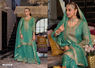 Cosmoss by Eba Lifestyle Simmar embroidered Designer sharara suit collection with low price fancy sharara suit Catalogs