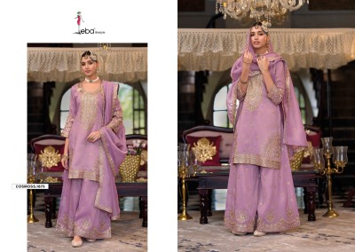 Cosmoss by Eba Lifestyle Simmar embroidered Designer sharara suit collection with low price fancy sharara suit Catalogs