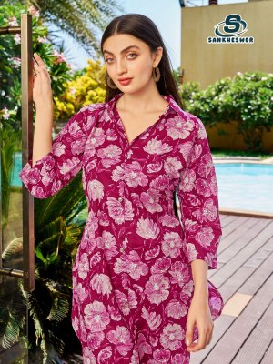 Cotton Beats vol 2 by Sankheshwer Cotton printed collar pattern top with bottom collection at affordable rate co ord set catalogs