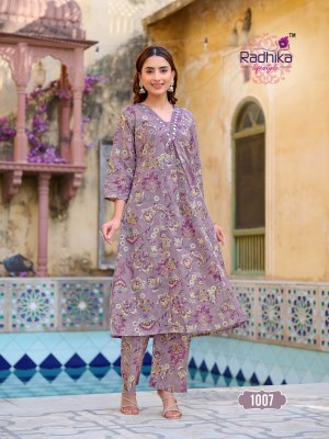 Cotton Bells vol 1 by Radhika Life Style Cotton Foil printed readymade suit catalogue at affordable rate readymade suit catalogs