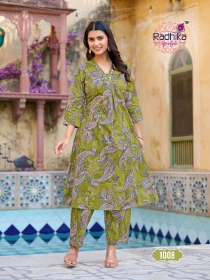 Cotton Bells vol 1 by Radhika Life Style Cotton Foil printed readymade suit catalogue at affordable rate readymade suit catalogs