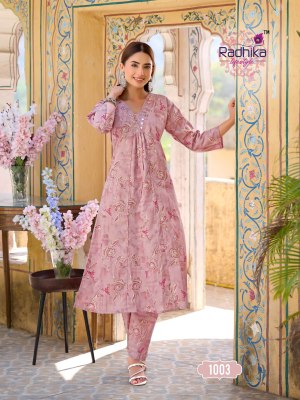 Cotton Bells vol 1 by Radhika Life Style Cotton Foil printed readymade suit catalogue at affordable rate readymade suit catalogs