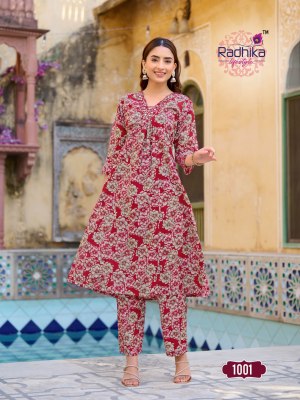 Cotton Bells vol 1 by Radhika Life Style Cotton Foil printed readymade suit catalogue at affordable rate readymade suit catalogs