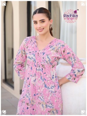 Cotton Bells vol 2 by Radhika Lifestyle Cotton Foil printed kurti with bottom collection in affordable rate kurtis catalogs