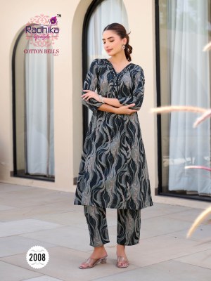 Cotton Bells vol 2 by Radhika Lifestyle Cotton Foil printed kurti with bottom collection in affordable rate kurtis catalogs