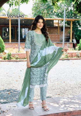 Cotton Culture vol 1 by Vaniska Cotton Batik Printed straight kurti pant with dupatta catalogue at affordable rate  readymade suit catalogs