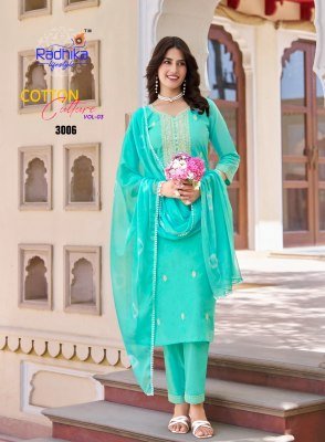 Cotton Culture vol 3 by radhika life style Pure cotton readymade suit collection readymade suit catalogs