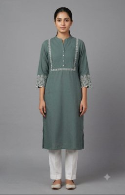Cotton Heavy Embroidery Kurti Collection kurtis catalogs