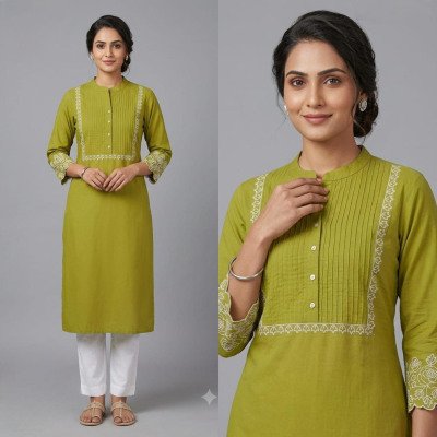 Cotton Heavy Embroidery Kurti Collection kurtis catalogs