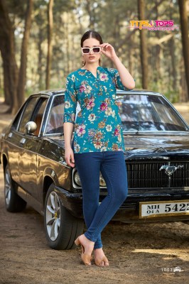 Cotton Shorties vol 7 by Tips and tops Premium Cotton Foil printes Kurti catalogue at affordable rate kurtis catalogs