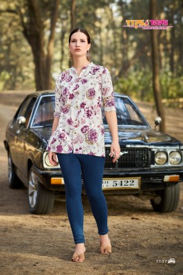 Cotton Shorties vol 7 by Tips and tops Premium Cotton Foil printes Kurti catalogue at affordable rate kurtis catalogs