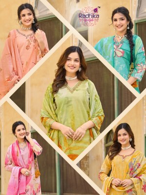 Cotton Spark vol 1 by Radhika Lifestyle Heavy Cotton Placement printed top bottom with dupatta catalogue  readymade suit catalogs