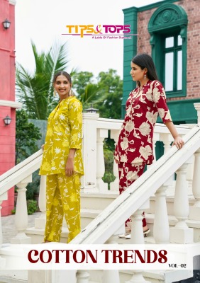 Cotton Trends vol 2 by Tips and tops Cotton Printed co ord set collection in low rate co ord set catalogs