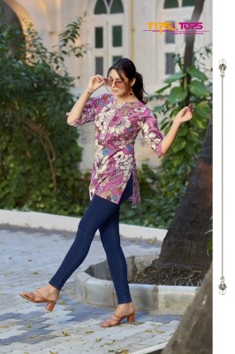 Cotton candy vol 6 by Tips and tops cotton foil printed short top collection with budget price western wear catalogs