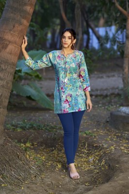 Cotton candy vol 6 by Tips and tops cotton foil printed short top collection with budget price western wear catalogs