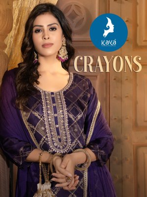 Crayons by Kaya Russian silk Super quality fancy kurti pant and dupatta at low price Kaya kurti