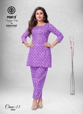 Craze vol 23 by Deeptex Pure cotton Printed fancy Co ord set collection at affordable rate co ord set catalogs