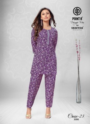 Craze vol 23 by Deeptex Pure cotton Printed fancy Co ord set collection at affordable rate co ord set catalogs