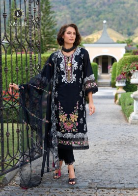 Cressa by Kailee fashion Pure Cotton Designer Thread work top bottom and dupatta catalogue at low rate readymade suit catalogs