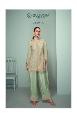 Crown Platinum by Gulkayra Designer Real Chinon Short top with bottom and dupatta catalogue in affordable rate wholesale catalogs