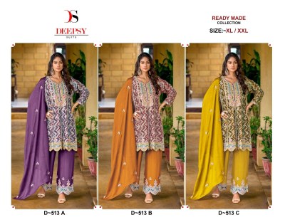 D 513 ABCD by deepsy suit digital printed embroidered readymade suit catalogue readymade suit catalogs