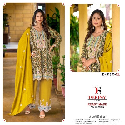 D 513 ABCD by deepsy suit digital printed embroidered readymade suit catalogue readymade suit catalogs