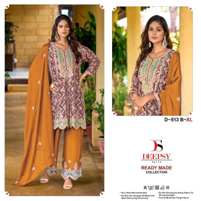 D 513 ABCD by deepsy suit digital printed embroidered readymade suit catalogue readymade suit catalogs