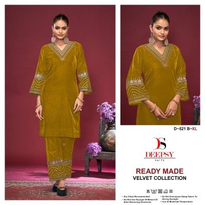 D 521 ABCD by Deepsy suit fancy velvet embroidered readymade suit catalogue at affordable rate readymade suit catalogs