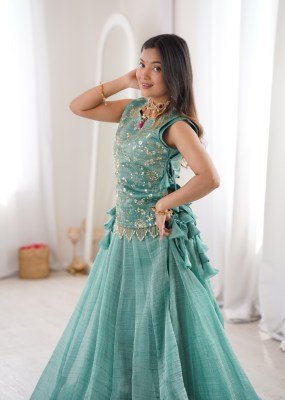 D.N. 7169 Fully Stitched Salsa Crush Lehenga Choli Set with Zari Sequins Koti wholesale catalogs