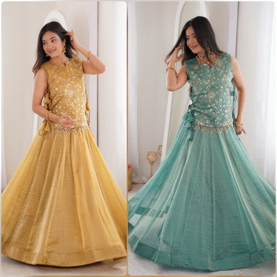 D.N. 7169 Fully Stitched Salsa Crush Lehenga Choli Set with Zari Sequins Koti lehenga choli catalogs