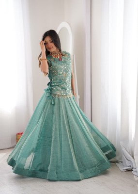 D.N. 7169 Fully Stitched Salsa Crush Lehenga Choli Set with Zari Sequins Koti lehenga choli catalogs