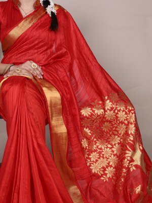 D.N. 7903 Raw Silk Saree with Unstitched Blouse sarees catalogs