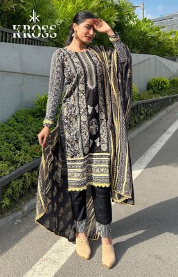 D NO KK 2011 A and B by Kross cotton printed dress material catalogue at low rate salwar kameez catalogs