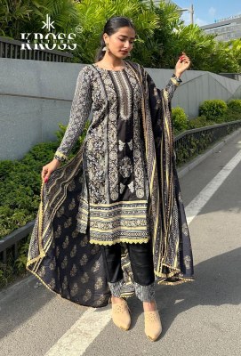 D NO KK 2011 A and B by Kross cotton printed dress material catalogue at low rate salwar kameez catalogs