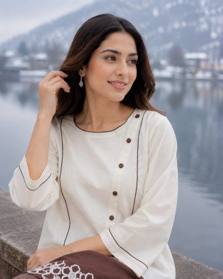 D.No 1050 Afsana Assam Silk Embroidered Kurti Plazzo Set western wear