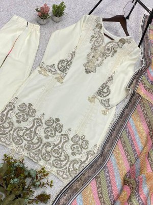 D.No 2103 Designer Sequence Embroidered Star Georgette Top Plazzo with Organza Dupatta Set  Fancy Palazzo suit catalogue