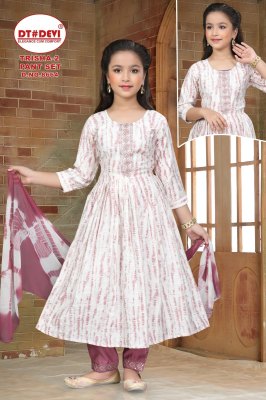 D No 8657 by Tanishi vetican printed flared exclusive kurti pant and dupatta catalogue readymade suit catalogs