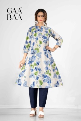 D No 908 by Gaabaa Cotton Flex Print Co-ord set With Stitching Pattern in amaviexpo kurtis catalogs