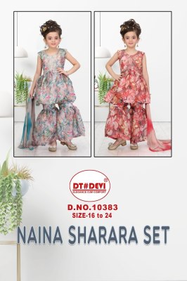 D no 10383 by Naina Fancy printed Girls Sharara suit catalogue at amaviexpo fancy sharara suit Catalogs