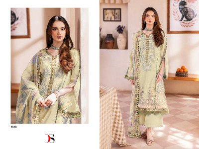 Deepsy Jade Urban Lawn 25 6 Pure Cotton with Chiffon Dress Material Catalogue Pcs Wholesale Rate  dress material catalogs