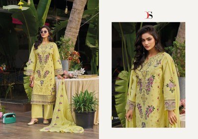 DEEPSY SUITS ELAF Premium-13 Luxury Lawn Pure Cotton Embroidered 3-Piece Dress Material dress material catalogs