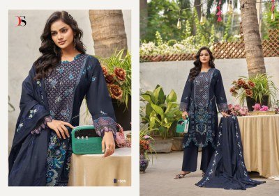 DEEPSY SUITS ELAF Premium-13 Luxury Lawn Pure Cotton Embroidered 3-Piece Dress Material dress material catalogs