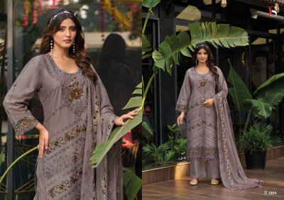DEEPSY SUITS ELAF Premium-13 Luxury Lawn Pure Cotton Embroidered 3-Piece Dress Material dress material catalogs